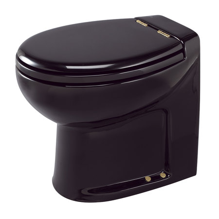 THETFORD Thetford 38007 Tecma Silence Plus 1 Mode 12V RV Toilet with Wall Switch - High, Black/Gold 38007